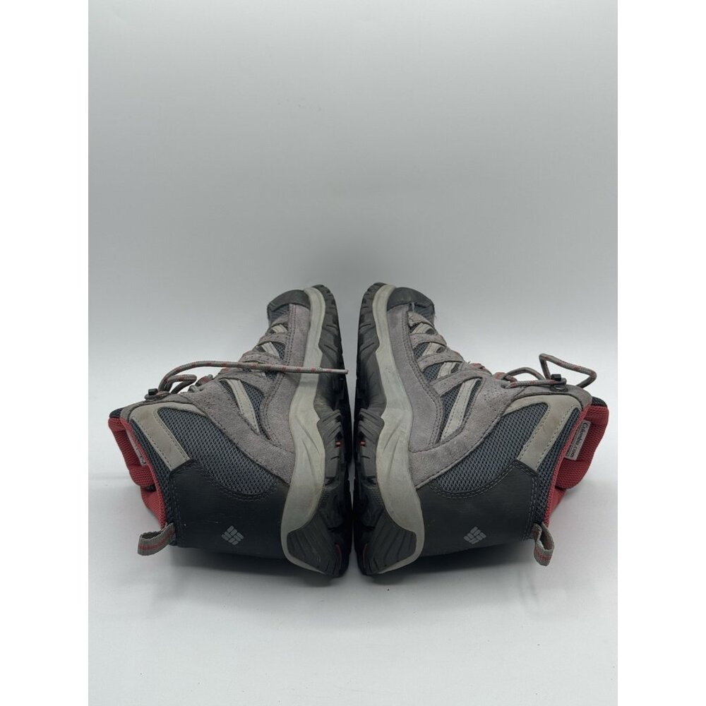 Columbia Boots Womens 8.5 Crestwood Hiking Gray Leather Fabric BL5371-053 Casual - Picture 4 of 12